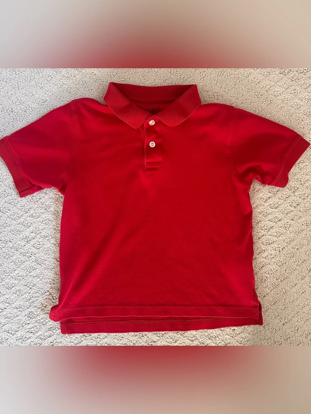 Boys Girls School Uniform Red Polo Shirt Bundle Lot 4 Pieces Sizes 5T-6/7
